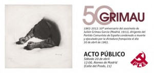 50 aniversario asesinato Grimau