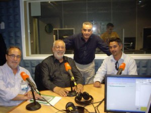Carlos Perales (PSOE), Cecilio Gordillo (CGT), Rafael Guerrero y Juan Francisco Arenas (PCA)