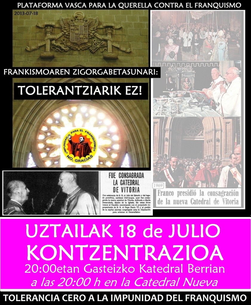 Concentración Vitoria 18 de julio