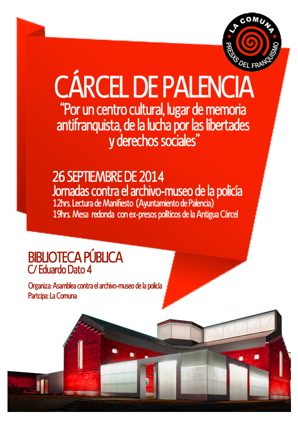 Cartel Acto Palencia 26 sept